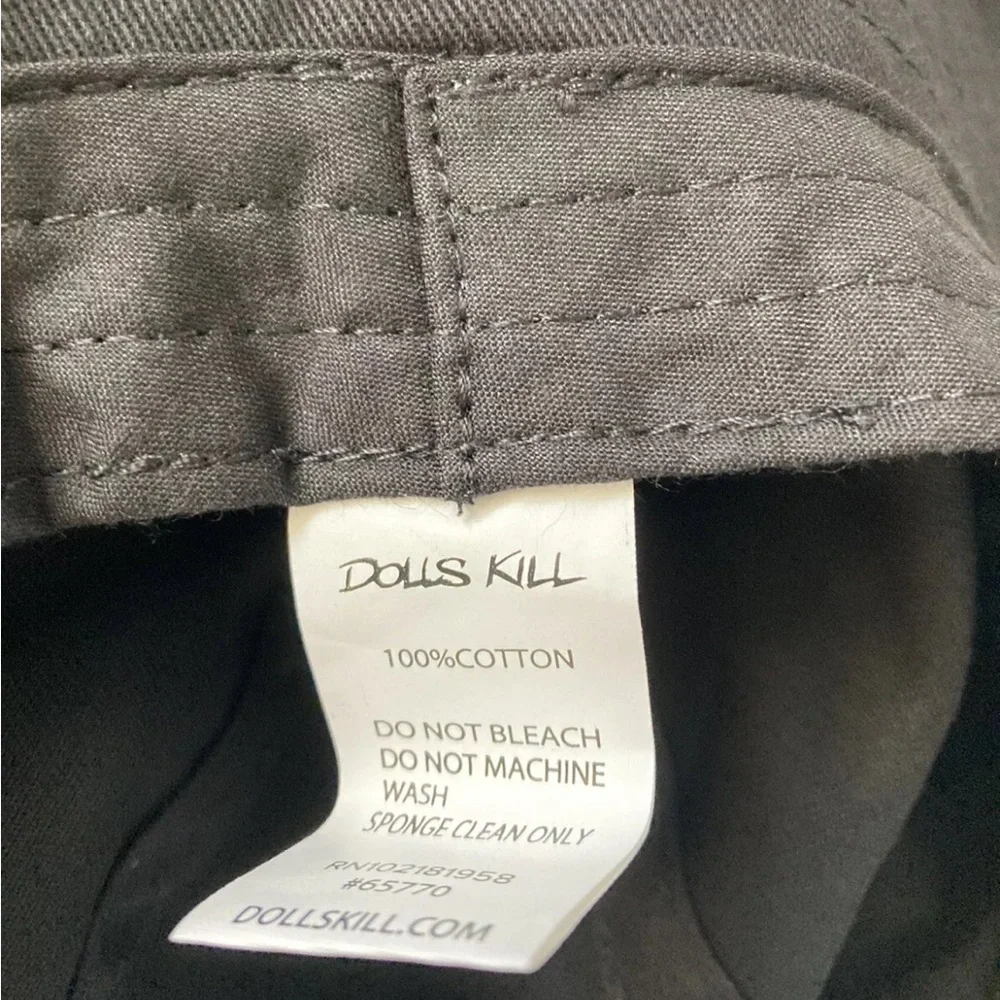 Dolls Kill Black Logo Bucket Hat